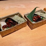 御料理ふじ居 - 残ったほたる飯はおにぎりに