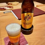 御料理ふじ居 - ヱビスビール 小瓶 880円