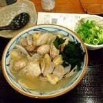 丸亀製麺 - あさりうどん690円。あさりの量がハンパないっす♪