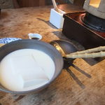 妙見石原荘 食菜石蔵 - あたたかい豆乳豆腐。美味
