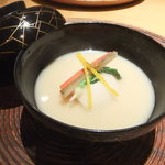 妙見石原荘 食菜石蔵 - 海老しんじょうの酒粕仕立て