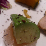 4人の食卓 - アボガドとほたてのカルパッチョ