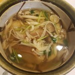 魚屋 小次朗 - イワシのつみれとキノコのあんかけ