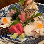 神田新八 - 天然旬鮮魚盛り合わせ