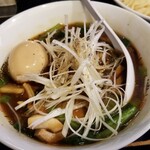 塩そば専門店 桑ばら - 鶏と椎茸の煮込みつけそば