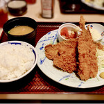 Tsukiji Shokudou Genchan - アジフライ定食（税込990円）