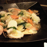 雅苑酒家 本店 - 海鮮焼きそば