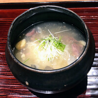 京味 もと井 - すっぽんの飯蒸し　芽ねぎ生姜