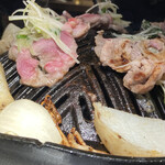 焼肉ホルモン 風土. - ネギ塩ジンギスカン挟み焼き