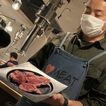 焼肉ホルモン 風土. - アスパラ羊盛り、サーロイン、モモ、ウデ