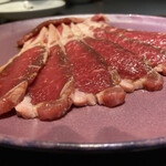 焼肉ホルモン 風土. - 羊焼きすきアスパラ羊のサーロイン