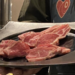 焼肉ホルモン 風土. - アスパラ羊盛り、サーロイン、モモ、ウデ