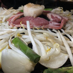 焼肉ホルモン 風土. - 羊焼きすきアスパラ羊のサーロイン