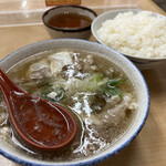 Sakaeshokudou - 肉すい ご飯(中) 肉すいは玉子入りも選べる