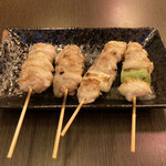 50円焼き鳥 絶好鳥 - もも（50円）×2本　ねぎま（50円）×2本