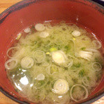磯丸水産 - ランチ　生海苔味噌汁　１００円
