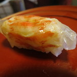 すし処 ひさ田 - 車えびはさっと湯通しして半生でっ！