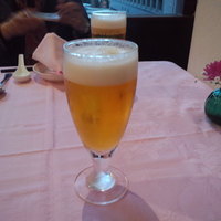 赤坂 四川飯店 - まずはビールで喉を潤し