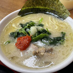 ライスとらーめん 立川家 - 家系ラーメン・ハーフ麺　350円