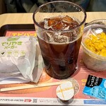 ロッテリア - テリたま、アイスコーヒー、サラダ