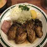 かつれつ四谷たけだ - 牡蠣バター焼きアップ
