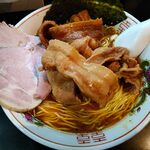 一条流がんこ総本家分家四谷荒木町 - スペシャル悪魔ラーメン　1,400円 + 大盛100円