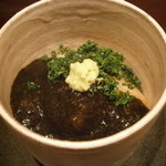 神保町 傳 - 25年2月　刺身は岩のりソースで