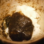 神保町 傳 - 25年2月　岩のりソースにご飯を