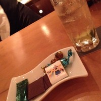京都鴨川倶楽部 - お通しのチョコ盛り合わせ