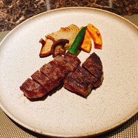 名駅 鉄板焼き 森本Ｘ Premium - メインお肉。野菜も美味い！