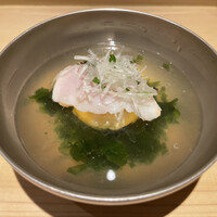 鮨まつもと - 竹腕　桜鯛　筍の真薯