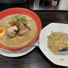 Menzou Hino Ya - 鶏醤油ラーメンと半チャンセット