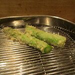 てんぷら 深町 - アスパラ