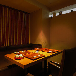 The restaurant has a calm atmosphere that will make you forget the hustle and bustle of Ginza.