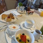 ラ・メール ザ クラシック - 朝食　白いのはインゲンのスープ