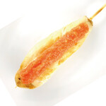 Chicken fillet mentaiko skewer