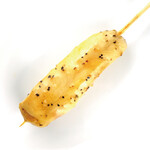 Salted chicken fillet skewer