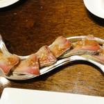 田島亭 - 寒鰤のスモーク　900円