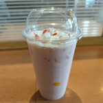 ドトールコーヒーショップ - サクサクあられのいちごオレ～杏仁プリン～