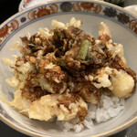 天ぷら 天源 - かき揚げ天丼