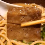 中華蕎麦 とみ田 - 極太正方形メンマ