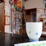 Kafe Ando Gohan Sadakichi Kunchi - お茶とおしぼり