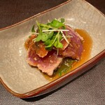 もちづき - 初鰹のタタキ　チリ酢