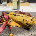 HAGI - ⑦【ホワイトアスパラ】※
      ★ 川俣軍鶏30kg煮込んだ出汁+生クリームのソース