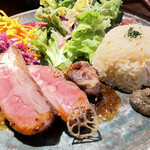 Bistro Hamaif - イベリコ豚の炭火焼きステーキ〜ふきのとうソースと合わせて〜 1,400円