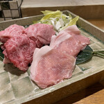 おかもと - 3人分の豚肉と牛肉