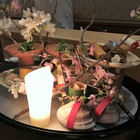銀座 しのはら - 夜桜の花見をイメージした八寸