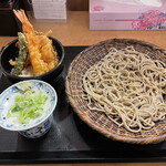 Tempura Jyuuwari Soba Shinjirou - ミニ天丼セット