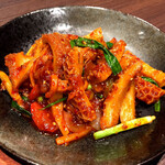 宙 SORA 韓国家庭料理&焼肉 - ハチノスのピリ辛炒め