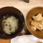 スーパーホテル - 味噌汁、惣菜